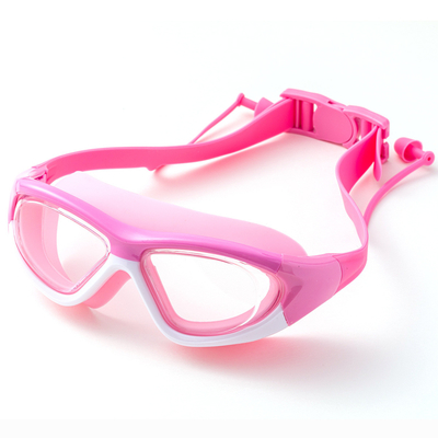Gafas antis de la natación de la niebla de los niños con gafas de gran tamaño de los deportes de la lente de los auriculares